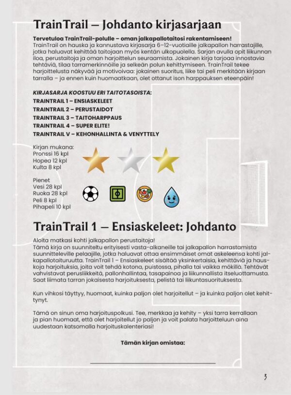 TrainTrail 1 - Ensiaskeleet