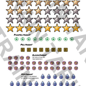 TrainTrail lisätarra-arkki – jatka harjoittelua!